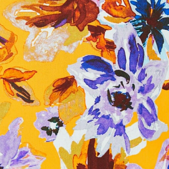 Zara FLORAL Puff Sleeve Dress - Picture 8 of 8